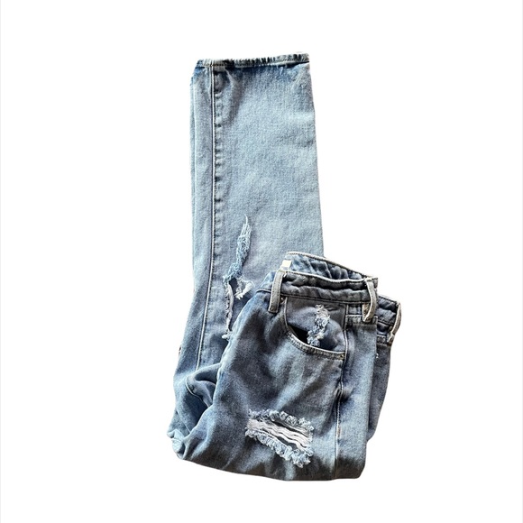 Pac-sun destroyed high rise ankle jeans - Picture 5 of 6